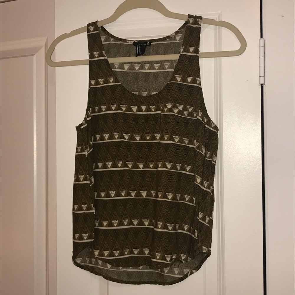 Brown Geometric Tank
